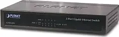Planet GSD-503, 5-Port 10 100 1000Mbps Gigabit Ethernet Desktop Switch (Metal)
