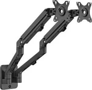 Gembird Adjustable wall 2-display mounting arm, up to 27”, 7 kg