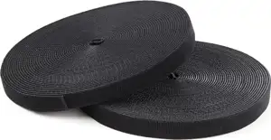 StarTech.com 100ft. Hook and Loop Roll - Cut-to-Size Reusable Cable Ties - Bulk Industrial Wire Fastener Tape - Adjustable Fabric Wraps - Black (HKLP100) - cable tie roll