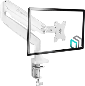 ONKRON Monitor Desk Mount for 13 to 32-Inch LED LCD Flat Monitors up to 9 kg, White