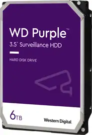 6 TB HDD 8,9cm (3.5 ) WD-Purple WD64PURZ SATA3 256MB