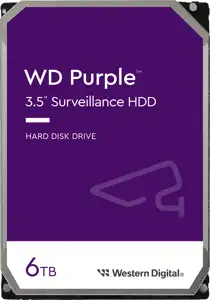 6 TB HDD 8,9cm (3.5 ) WD-Purple WD64PURZ SATA3 256MB