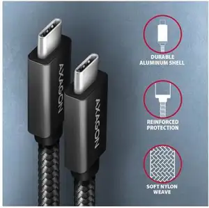 CC USB CM 3.1Gen2 <> USB CM, 1m, Crna, BUCM32-CM10AB, AXA
