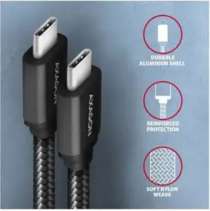 CC USB CM 3.1Gen1 <> USB CM, 2m, Crna, BUCM3-CM20AB, AXA