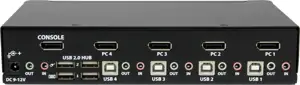 StarTech.com 4 Port DisplayPort KVM Switch w/ Audio - USB, Keyboard, Video, Mouse, Computer Switch Box for 2560x1600 DP Monitor (SV431DPUA) - KVM / audio / USB switch - 4 ports