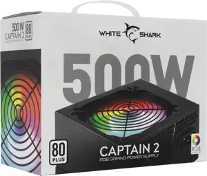 WHITE SHARK RGB napajanje 500W 80PLUS GPSU-W500F CAPTAIN-2