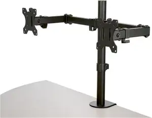 StarTech.com Desk Mount Dual Monitor Arm - Ergonomic VESA Compatible Mount for up to 32 inch Display - Desk Clamp / Grommet - Articulating - desk mount (adjustable arm)