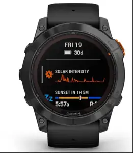 Pametni sat GARMIN Fenix 7X PRO Solar, GPS, multisport, Slate Gray SS, crni remen, 010-02778-01