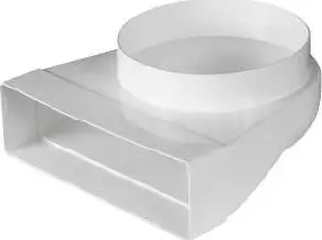 Adapter Awenta ravni-okrugli KP204-23/125 90°/60x204/125mm