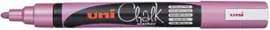 Marker Uni pwe-5m kreda metallic rozi (n)