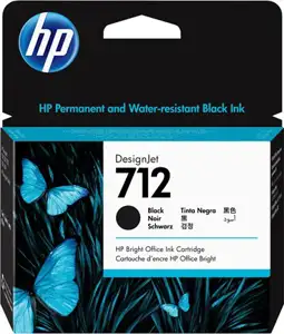 HP 712 38-ml Black DesignJet Ink Cartridge