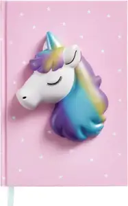 Bilježnica squishy Miquelrius jednorog A5 80g 80L čista Back2Fun MR1649