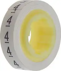 Wire Marking Tape 5,46 mm x 2,49 m w/number 4 - ScotchCode