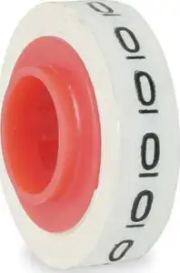 Wire Marking Tape 5,46 mm x 2,49 m w/number 0 - ScotchCode
