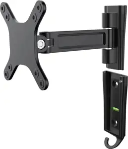 StarTech.com Monitor Wall Mount - Single Swivel - Supports Monitors 13 to 34 - VESA Monitor Wall Mount Bracket - Black (ARMWALLS) - adjustable arm