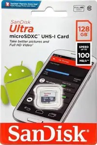 SanDisk Ultra microSDXC 128GB Android 100MB/s UHS-I