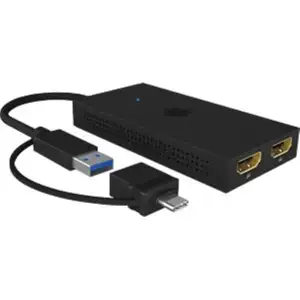Icybox IB-SPL1029AC USB-C/A to dual HDMI splitter (2k@60Hz/4k@30Hz).
