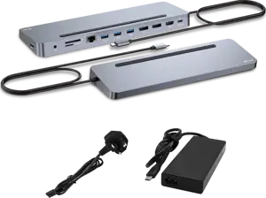 i-tec USB-C Metal Ergonomic 4K Docking Station + i-tec Universal Charger 100W