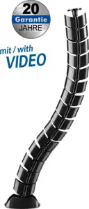Transmedia Flexible Cable Management, Black