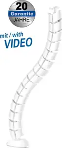 Transmedia Flexible Cable Management, White