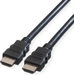 Roline VALUE Ultra HD 8K HDMI kabel sa mrežom, M/M, crni, 10m