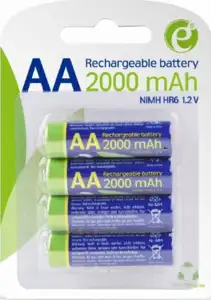 Gembird Rechargeable AA instant batteries (ready-to-use), 2000mAh, 4 pcs blister pack