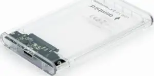 Gembird USB 3.0 2.5'' enclosure, for 9.5 mm drive, transparent plastic
