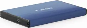 Gembird USB 3.0 2.5'' enclosure, brushed aluminum, deep-blue