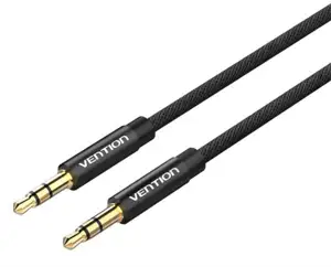 Vention Fabric Braided 3.5mm Male to Male Audio Cable 0,5m, Black