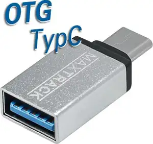 Transmedia USB type C plug to USB 3.0 A jack OTG