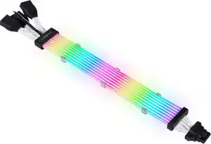 Cable Lian Li Strimer Plus V2 12VHPWR, 3x 8 to 16-Pin, 8 LED, 335mm, RGB, VGA