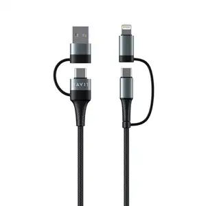 HAVIT charging cable 4in1 USB / USB-C to USB-C / Lightning, 1M