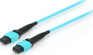 Opt. prespojni kabel MTP/MTP (tip A) 12 niti 50/125µm OM4, tirkizni, 3,0m