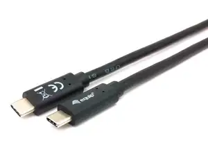 USB 3.2 Gen 1 kabel C->C M/M 1,0 m, 3A/60W, crni