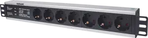 Intellinet 714006 power distribution unit (PDU) 7 AC outlet(s) 1.5U Black