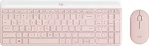 Keyboard & Mouse Logitech Slim Wireless Combo MK470, Rose, SLO g