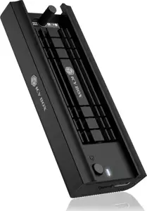 Eksterno kućište ICY BOX IB-180MC-C31, M.2 NVMe SSD 42/60/80mm, USB-C 3.2, Aluminijsko kućište, crno