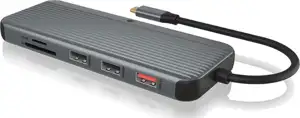 Icybox IB-DK4060-CPD docking station with triple video output