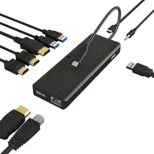 Icy Box 9-in-1 USB Type-C & Type-A Dual Video Output