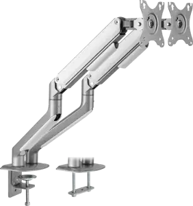 WHITE SHARK stolni stalak za 2 monitora GMS-3208 Neferites II okretni