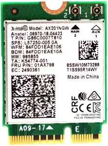 Intel WiFi Netzwerkadapter M.2 2230 6 AX201 intern bulk