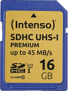 Intenso Premium - flash memory card - 16 GB - SDHC UHS-I