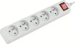 Lanberg 5 sockets PL 3.0m white with switch