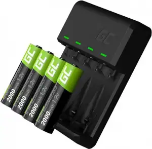 Green Cell punjač VitalCharger + 4x baterije AA 2000mAh Ni-MH