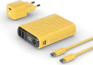 RealPower Powerbank PB-10000 Set gelb 10.000mAh