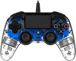 NACON PS4 Pad przewodowy Compact - świecący plava