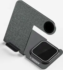 VEGER wireless charging station 3-in-1 Y9 for smartphone, Apple watch, AirPods, gray.