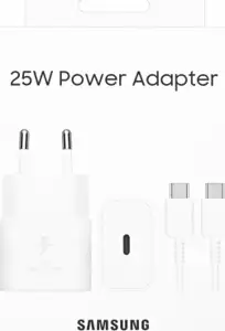 Samsung quick charger 25W power supply incl. Data cable USB Type-C white