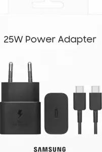Samsung quick charger 25W power supply incl. data cable USB Type-C black