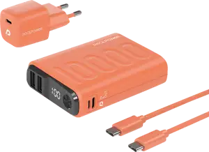 RealPower Powerbank PB-10000 Set narančasti 10.000mAh
